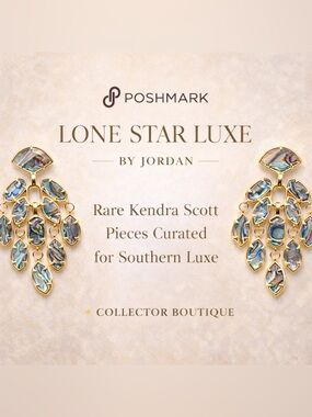 💛Kendra Scott Greta Statement Abalone Gold | Rare/HTF/Retired Collector Piece